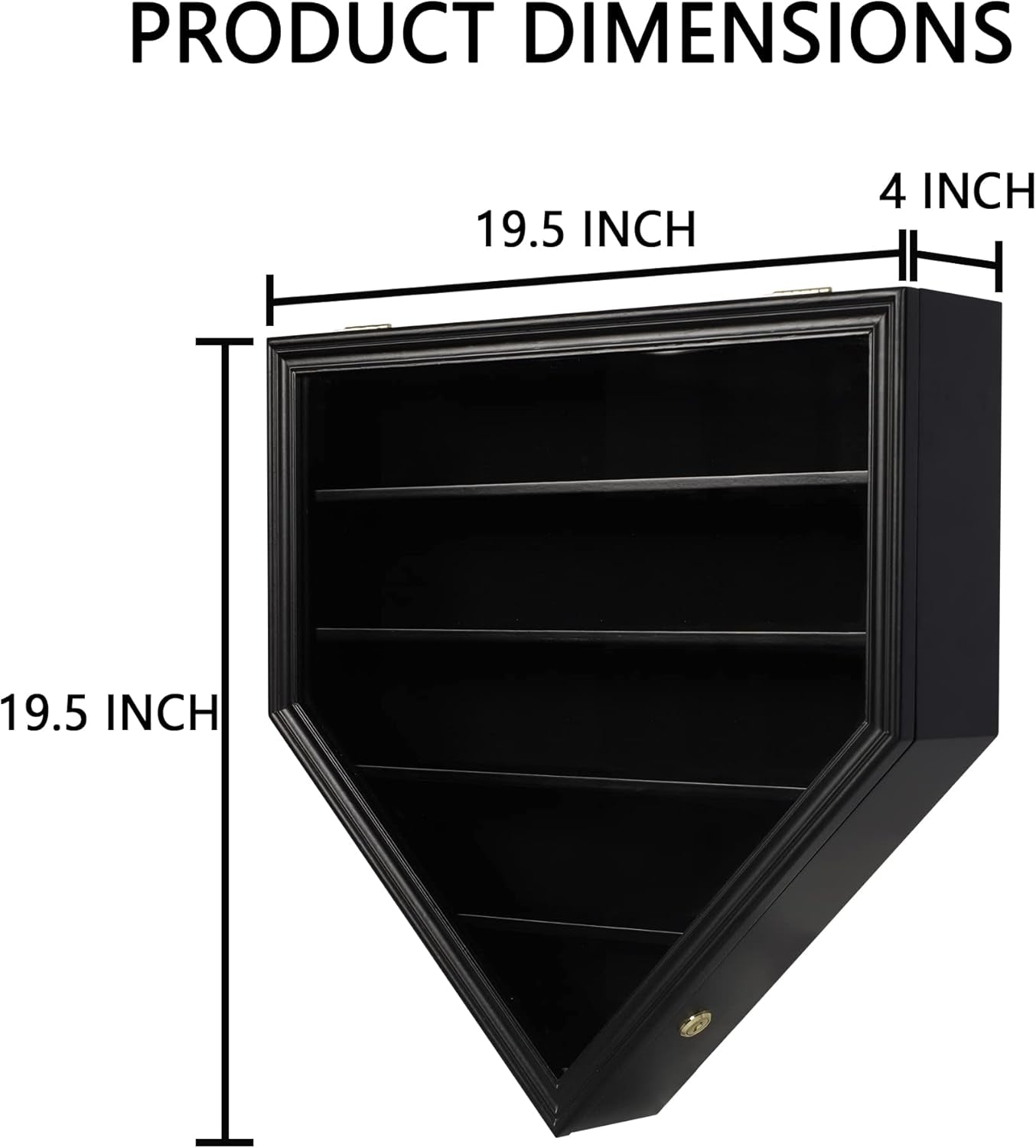 Baseball Display Case Baseball Holders for Balls Display with 21 Slots Wall Display Box 98% Clear Antifade UV Protection with Gold Locks for Homerun and Collector Autograph Balls
