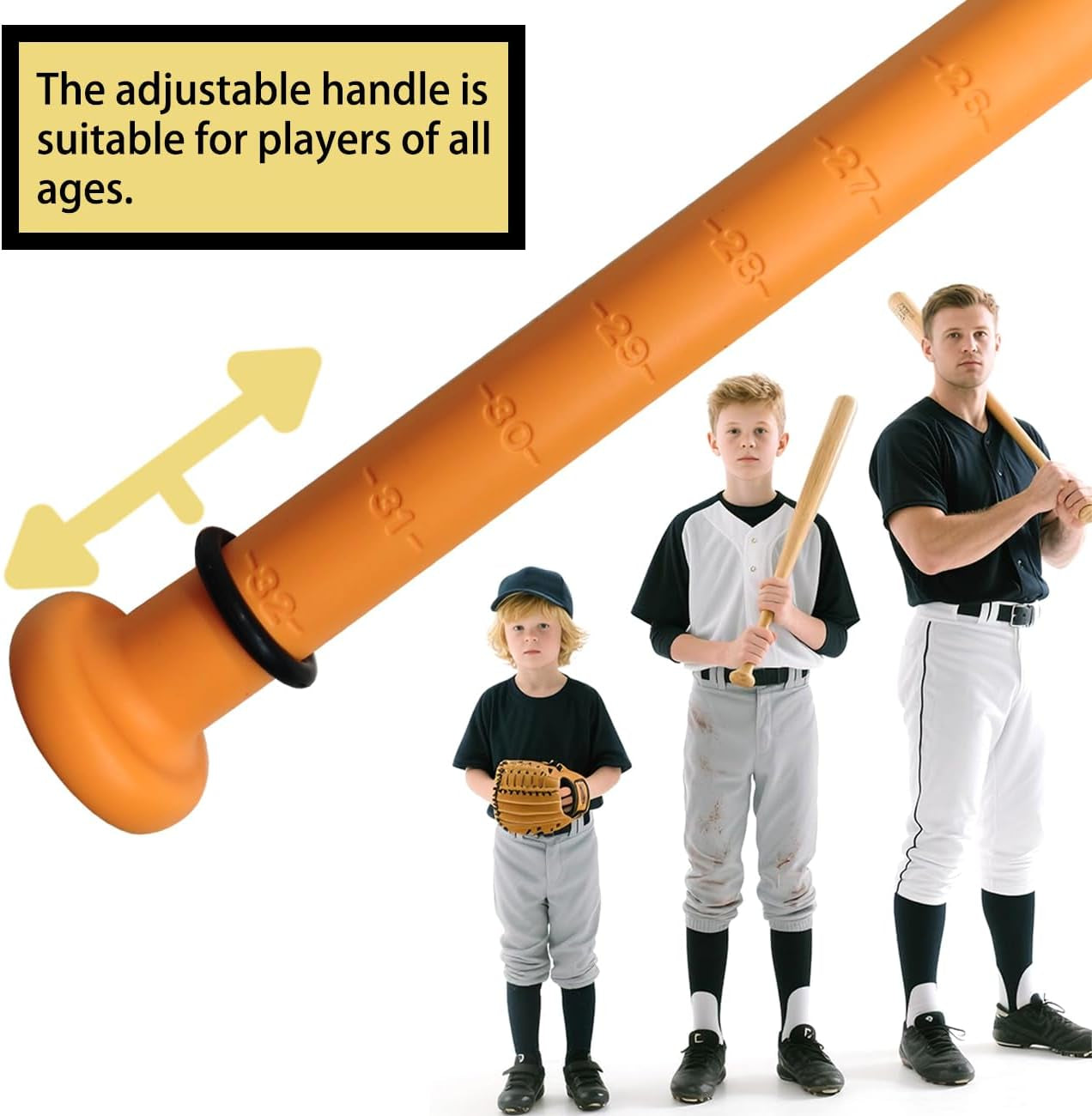 The Yellow Baseball Rope Swing Training Bat Comes with 12 Training Balls and 1 B