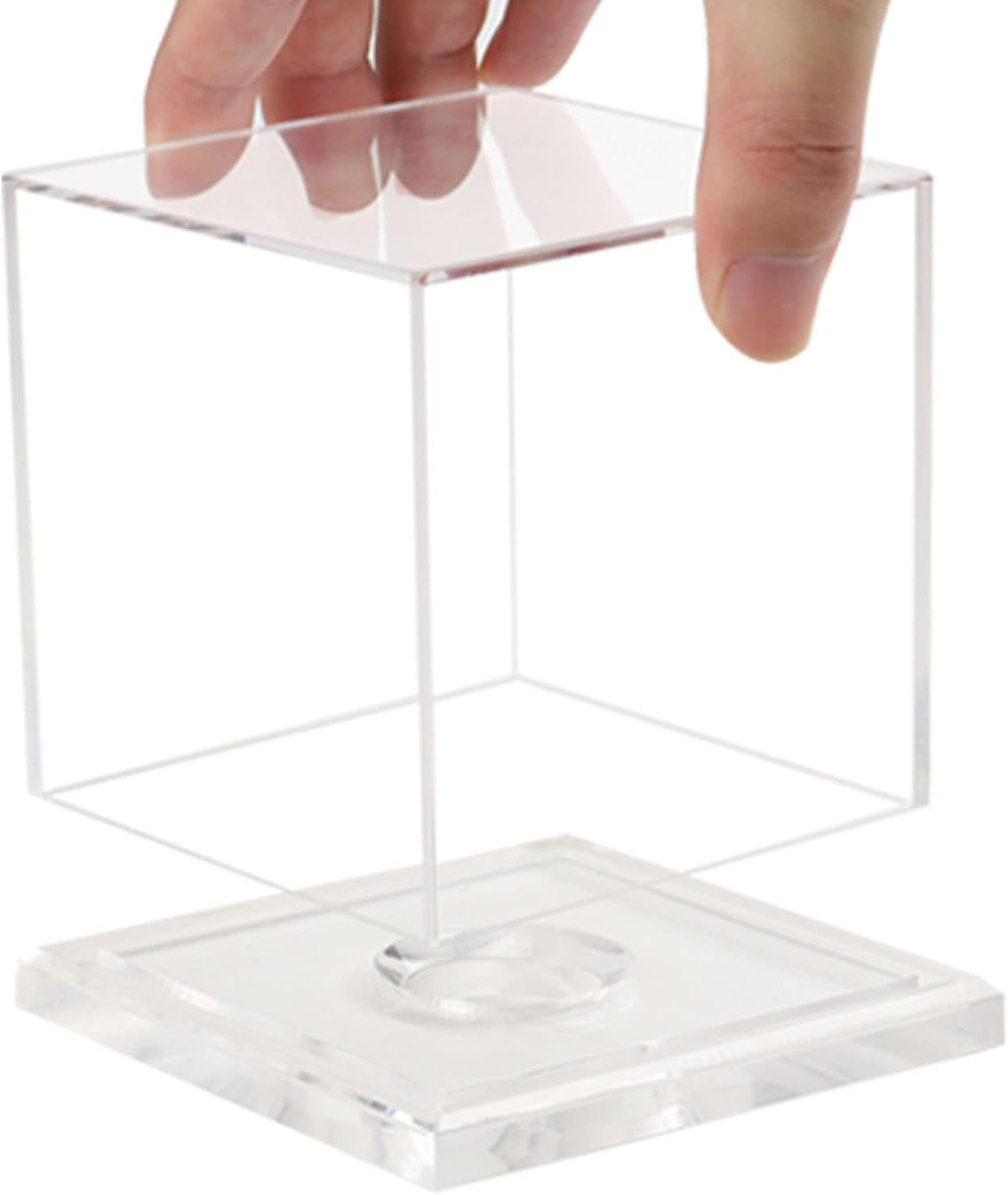 Baseball Display Case, Acrylic Baseball Holder Cube Baseball Box Memorabilia Display Cases for Official Baseball