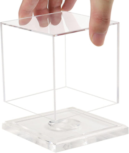 Baseball Display Case, Acrylic Baseball Holder Cube Baseball Box Memorabilia Display Cases for Official Baseball