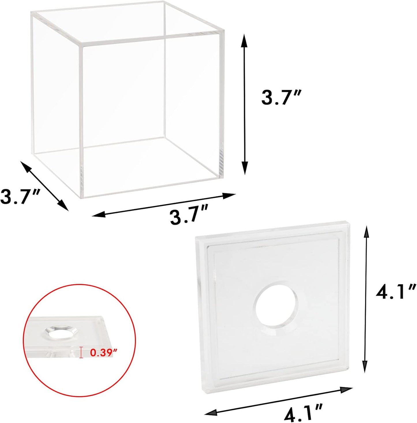 Baseball Display Case, Acrylic Baseball Holder Cube Baseball Box Memorabilia Display Cases for Official Baseball