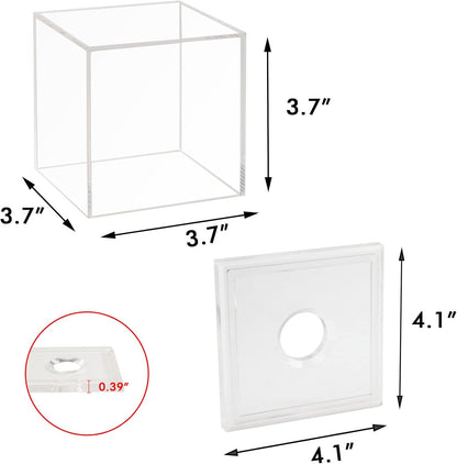 Baseball Display Case, Acrylic Baseball Holder Cube Baseball Box Memorabilia Display Cases for Official Baseball