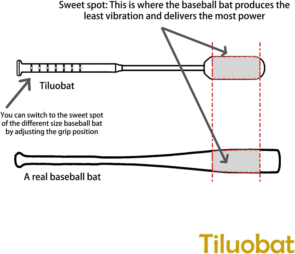 The Yellow Baseball Rope Swing Training Bat Comes with 12 Training Balls and 1 B