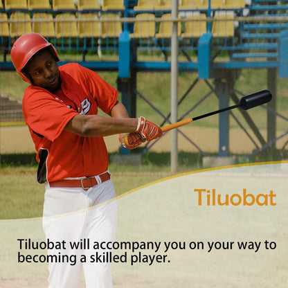 The Yellow Baseball Rope Swing Training Bat Comes with 12 Training Balls and 1 B